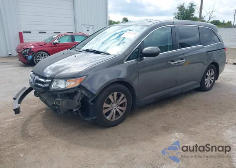 2015 Honda Odyssey Ex-L из США, поврежденный, VIN 5FNRL5H60FB038486